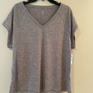 New Ideology Women’s XXL Gray Activewear Performance Dri Fit Shirt